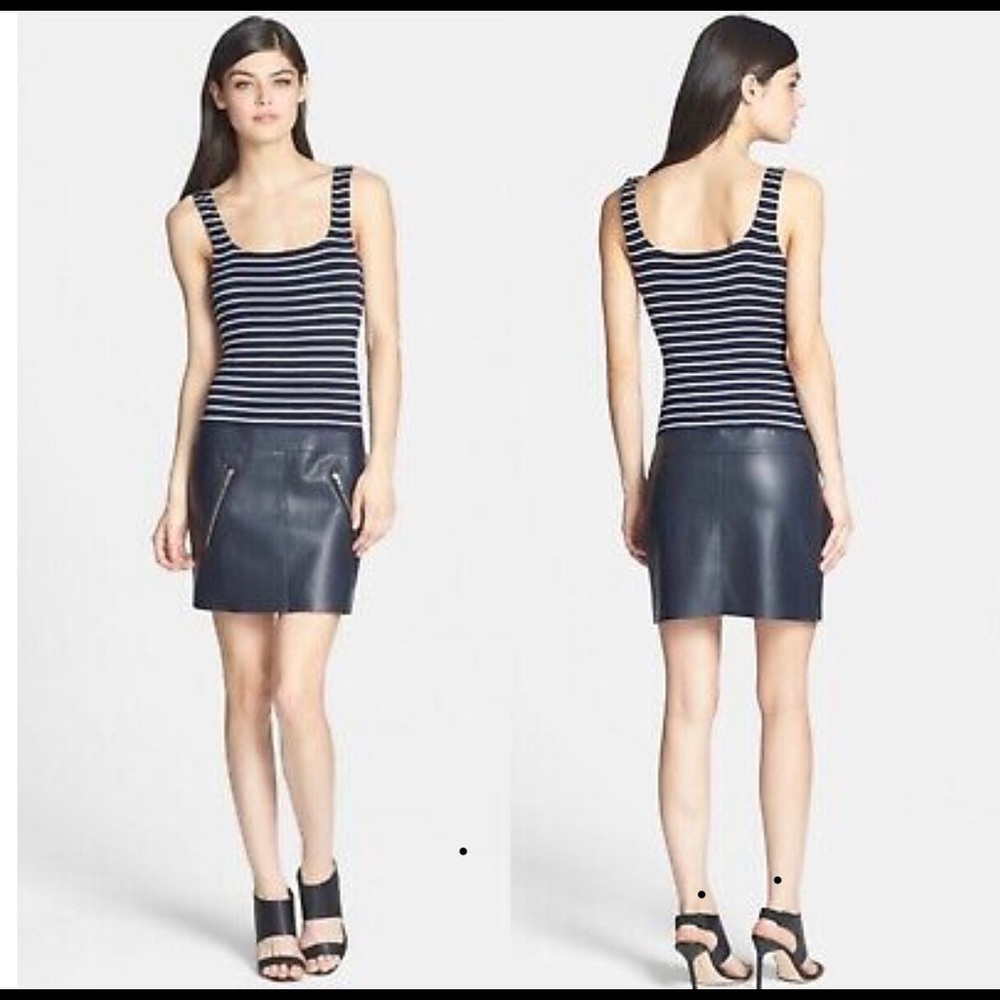 Bailey 44 Division Title Blue/White Striped Dress